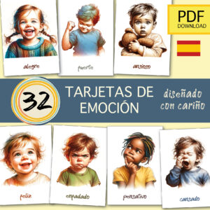 32 Tarjetas de Emociones para Niños | PDF Download (spanische Version)