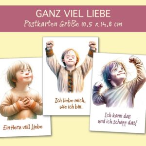 Mut & Liebe – The Lucky Few – Downsyndrom Postkarten-Set