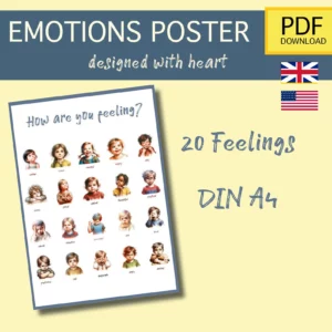 Emotionen Poster PDF auf Englisch
