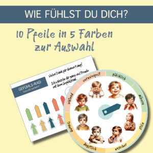 Gefühlsrad und Gefühlsuhr (DIY PDF)