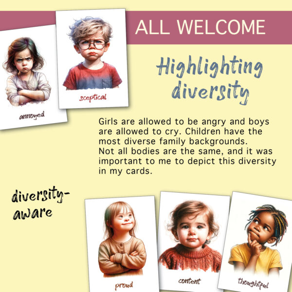 diversity downsyndrome emotion cards