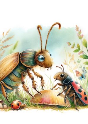 Postkarte Käferchen | Serie „Tierische Freunde“